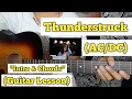 Thunderstruck - Guitar Lesson Intro Chords With Tab