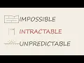 Impossible Intractable Unpredictable Are Not the Same