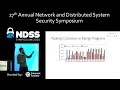 NDSS 2020 Limits of Machine Learning Classifiers Based on Static Analysis Features