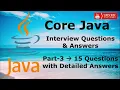 - Core Java Interview Questions Answers Part-3 MOST ASKED Tricky Java Questions 3-5 Years