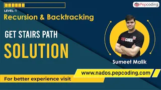 Get Stairs Path - Solution Recursion Data Structures and Algorithms in JAVA