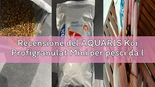 Recensione del AQUARIS Koi Profigranulat Mini per pesci da laghetto sono galleggianti non intorbidi