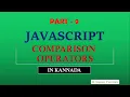 Comparison Operators JavaScript Tutorial for Beginners in Kannada
