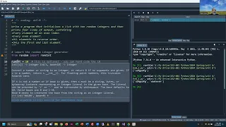 Programming in Python - Chapter 6 exercises part 1