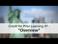 Credit for Prior Learning - Overview