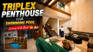 Inside a Furnished 4 BHK Luxury Triplex Penthouse With Pool | ATS Casa Espana Penthouse in Mohali