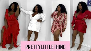 pretty little thing busty girl try on haul 