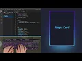 ASMR Programming - Coding Magic Card Border Animation using CSS