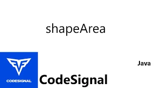 CodeSignal Intro Edge of the Ocean shapeArea Java