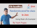 What is RandomAccessFile in java RandomAccessFile in java getfilepointer java
