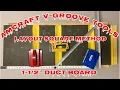 How to cut Duct Board Layout Square V-Groove method