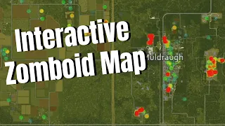 Interactive Project Zomboid Map Loot visualizer Zombie Heat Map And More