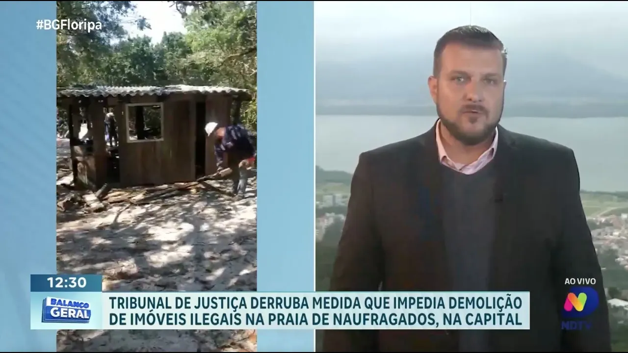 Decisão do Tribunal de Justiça autoriza demolição de imóveis ilegais em Naufragados, Florianópolis