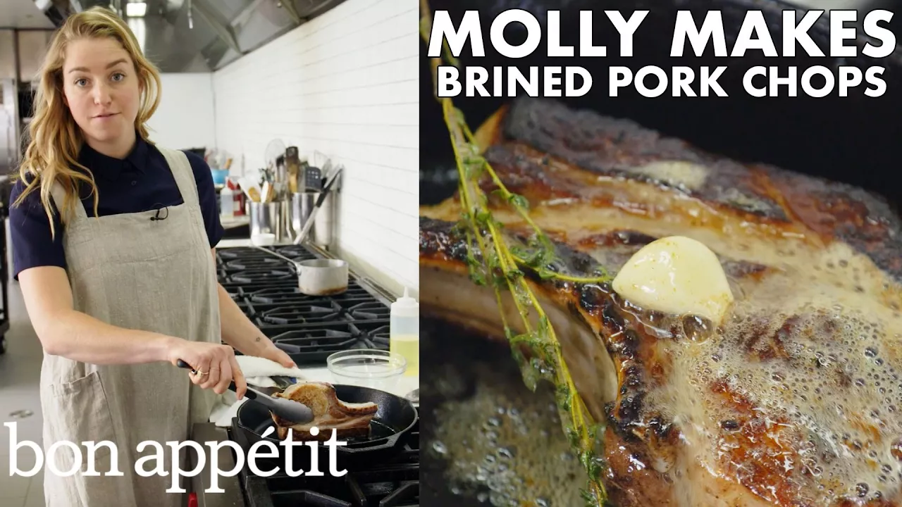 Molly Makes Pan-Roasted Brined Pork Chops   From the Test Kitchen   Bon Apptit