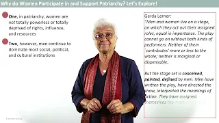 Why women support patriarchy