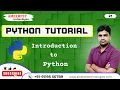 Python Tutorial Python Introduction Ameerpet technologies By Srinivas