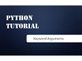 Keyword arguments in python Python Tutorials