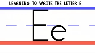 Write the Letter E - ABC Writing for Kids