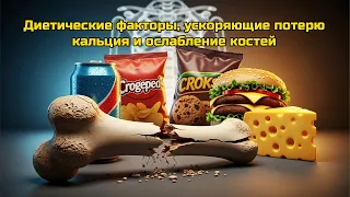 Диетические факторы, ускоряющие потерю кальция и ослабление костей