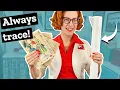 Why I NEVER cut my sewing patterns I trace instead