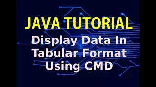 Java Display Data In Tabular Format In Netbeans or Command Prompt Java Derby Database