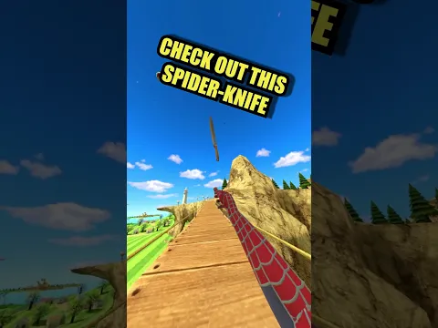 Spider-Man VR USES A SPIDER KNIFE #vr #virtualreality #spiderman #gaming #benbu