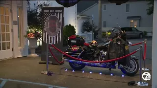 Fallen Oakland County Deputy Brad Reckling s motorcycle on display in Rochester