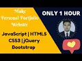 Complete Portfolio Website Using JavaScript HTML5 CSS3 jQuery Bootstrap Part - 3