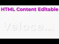 Html Css Content Editable