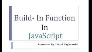 12 Build in function in JavaScript Global Function in JavaScript
