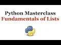Python Programming Masterclass 16 - Fundamentals of Lists in Python