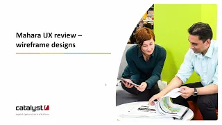 Mahara UX review 2024: Wireframes
