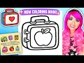 Coloring My Back to School Coloring Book Cute Lunchbox Page Ohuhu Alcohol Markers