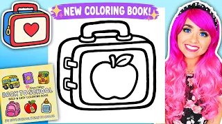Coloring My Back to School Coloring Book Cute Lunchbox Page Ohuhu Alcohol Markers