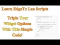 EdgeTx Telemetry Widget Lua Script Tutorial - Overcome EdgeTx 10 Widget Option Limit