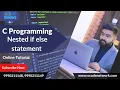 C programming nested if else statement C tutorial in Hindi