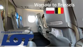The LOT Polish Airlines Experience Embraer 175 Economy from Warsaw to Brussels