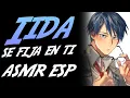 Iida se fija en ti 💙🤓 | Iida ASMR Español | ASMR Roleplay