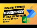 How I made automated reminder system using Microsoft Excel and Power Automate