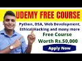 Free Udemy Courses With Free Certificates Certified Free Online Courses For Students Web Python Js