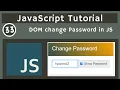 33 DOM Change Password on check in JavaScript javascript tutorial UiBrains NAVEEN SAGGAM