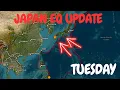 Latest update on the Japan eart uake today Keep an eye on the Nankai Trough area Tuesday update