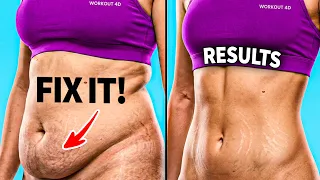 Day 1 of 6 | Do this Standing and Watch Your POOCH & WAIST Get Smaller