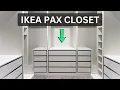 We Completely Transformed Our Closet with the IKEA PAX System Before After