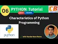 Python Programming for Beginners Characteristics of Python Programming CODERBABA Part-6