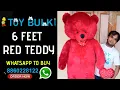 Unboxing and Review of the Giant 6 Feet Red Teddy Bear from ToyBulk com