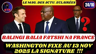 24 10 WASHINGTON FIXE AU 13 NOV 2025 LA SIGNATURE TSHISEKEDI FAIT TOMBER LES 5 PILIERS DE KAGAME  24 10 WASHINGTON FIXE AU 13 NOV 2025 LA SIGNATURE TSHISEKEDI FAIT TOMBER LES 5 PILIERS DE KAGAME