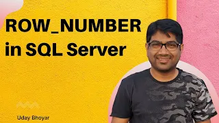 ROW - NUMBER in SQL Server SQL Functions Tutorial
