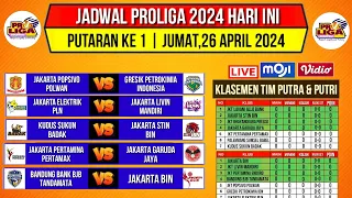 Download Jadwal Proliga 2024 Hari ini~Klasemen Putra \u0026 Putri Voli Proliga 2024 Terbaru~Putaran 1~Live Moji MP3