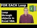Excel VBA - How to loop through Rows Cells Worksheets Workbooks
